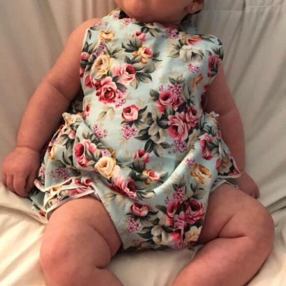 Bundle of 3 Baby Girl Infant Rompers - Picture 8 of 8